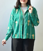 شومیز ویسکوز طرح دار مدل آزاد و راحتی